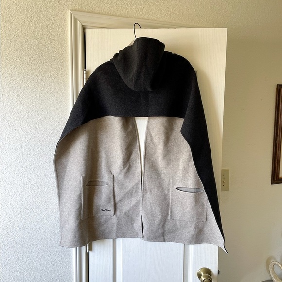 Loro Piana Dom Pérignon Hooded Scarf Wool Cashmere Beige Gray One Size EUC - Picture 5 of 7